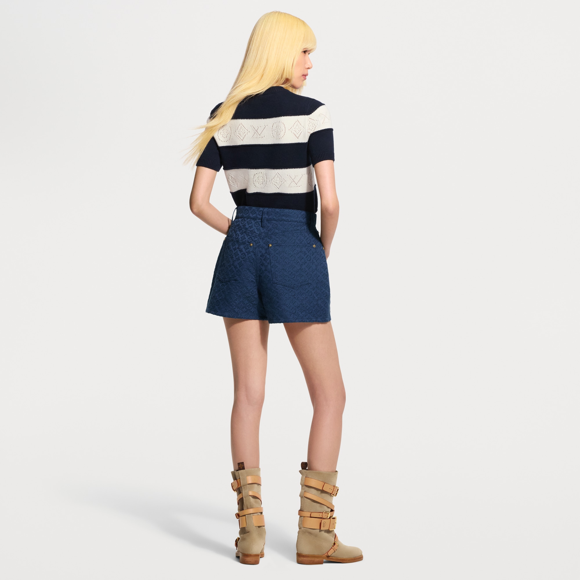 Monogram Jacquard Shorts - Women - Ready-to-Wear | LOUIS VUITTON ®